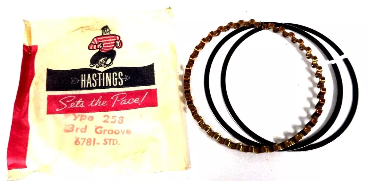`Hastings Type 258 Third Groove Piston Ring6781STD 6781-STD 6781 Brand New NOS