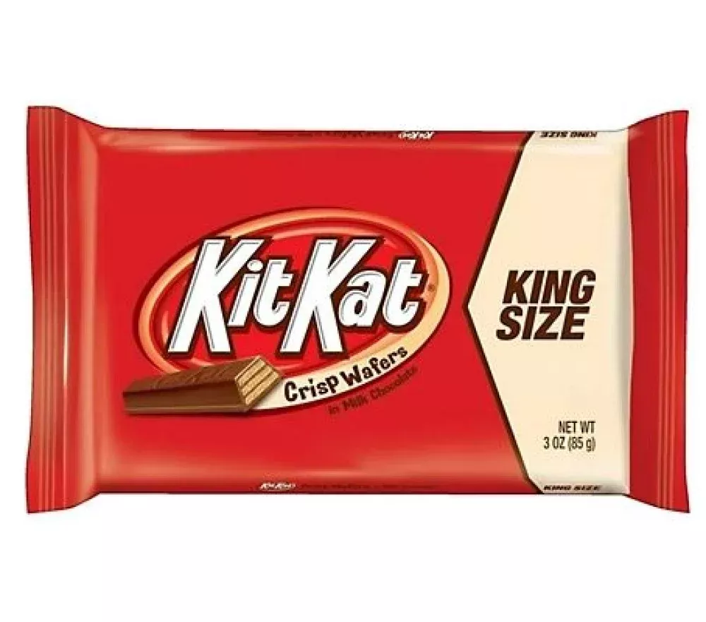 Hershey's 10234 Milk Chocolate Kit Kat Candy King Size, 3 oz, 1-Pack