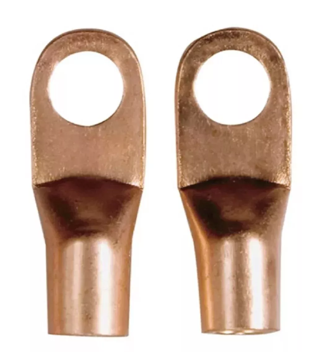 Hobart 770042 2 pcs. Copper Cable Ends Wire Lug, Cable Size 2/0 -Stud Size 3/8"