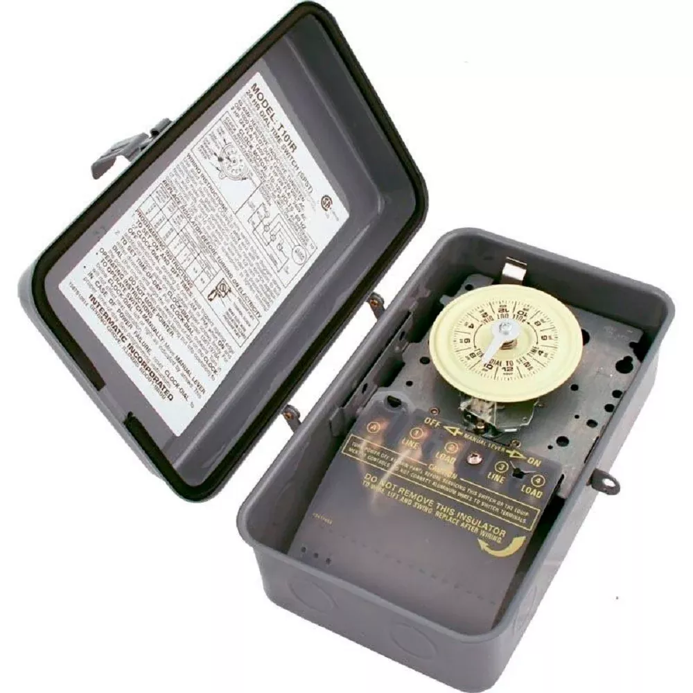 Intermatic T101R 115V 24 hours Time Clock with Case