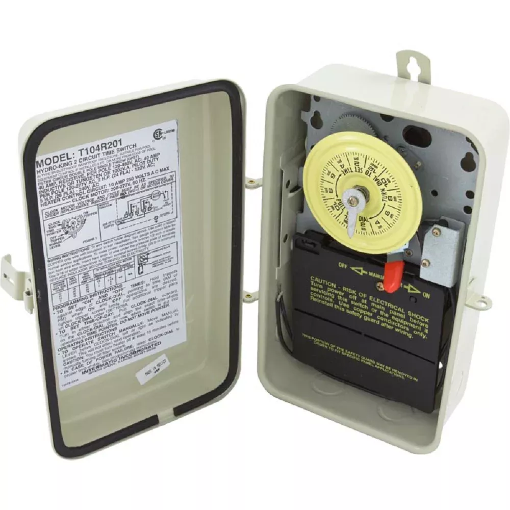 Intermatic T104R201 230V 24-Hour Time Clock with Fireman