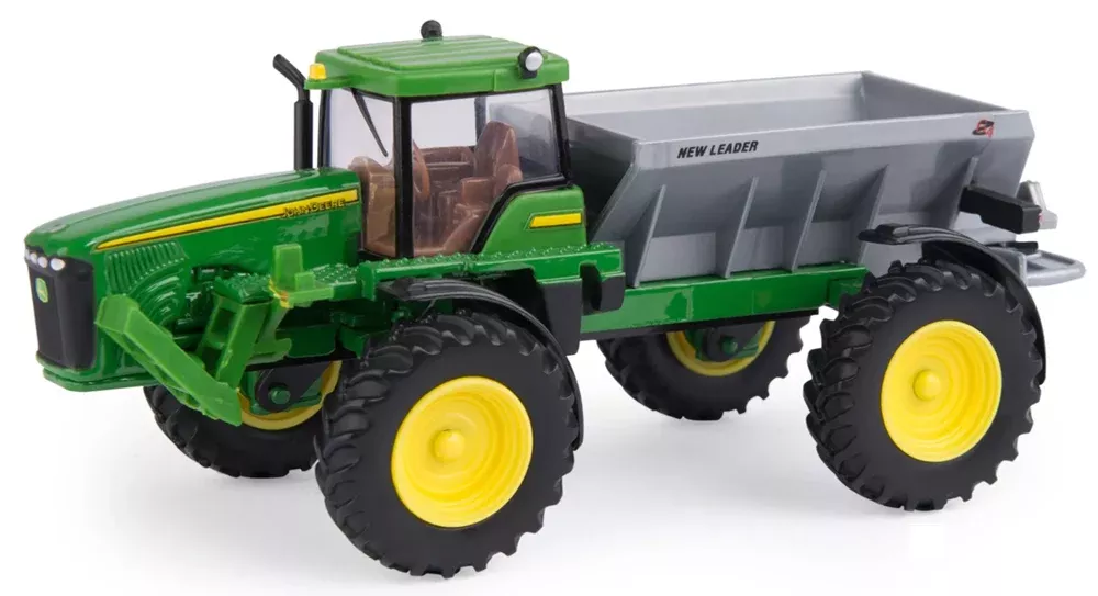John Deere 46589 Dry Box Spreader Toy, 1:64 Scale, Ages 3+