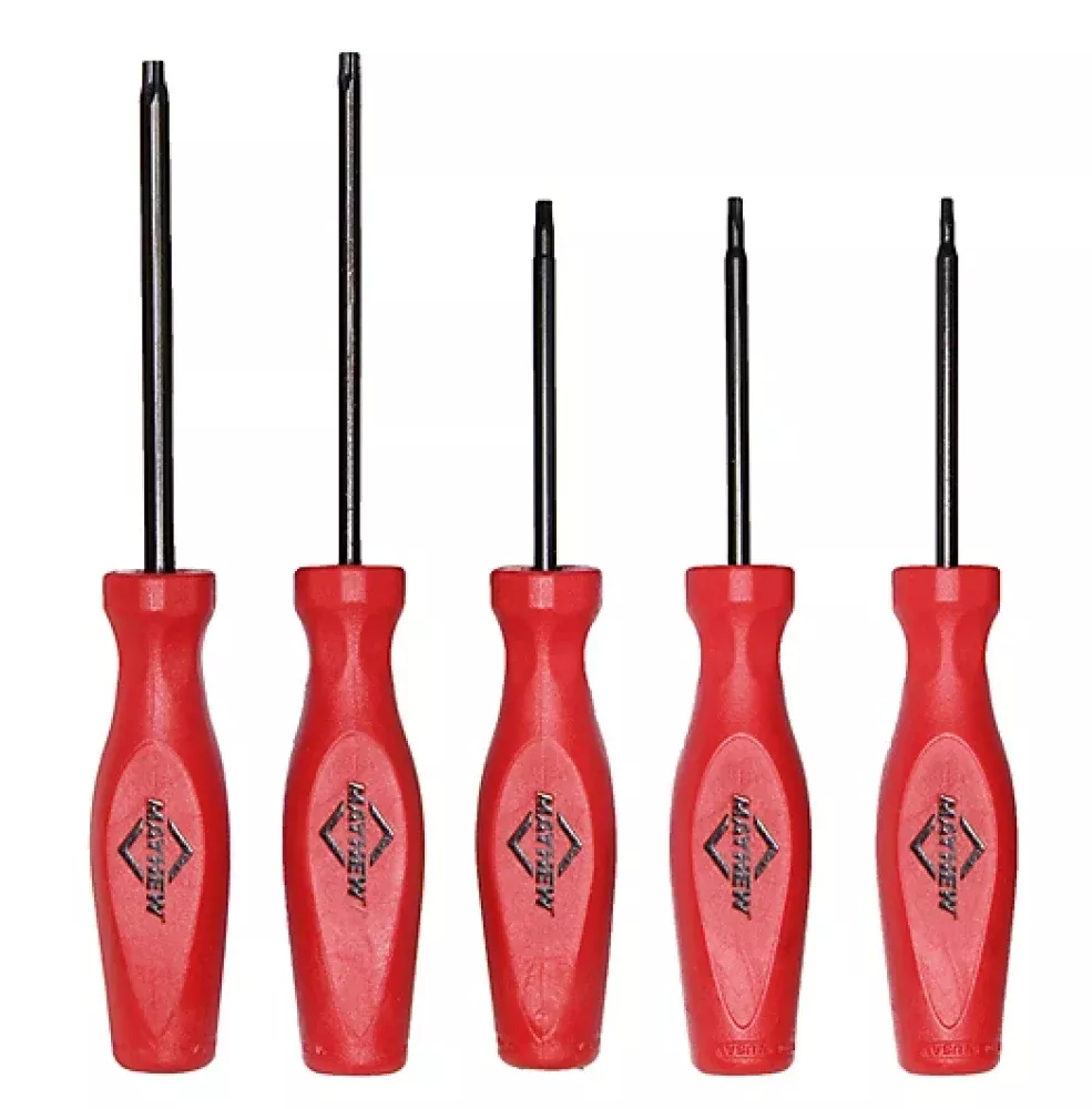 Mayhew 26033C Ergonomic Handle Standard Torx Screwdriver Set, 5-Piece