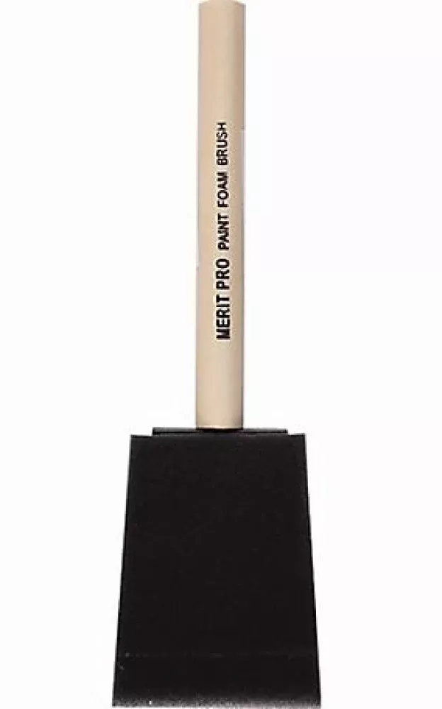Merit Pro 177237 2" High Density Foam Brush with Wooden Handle