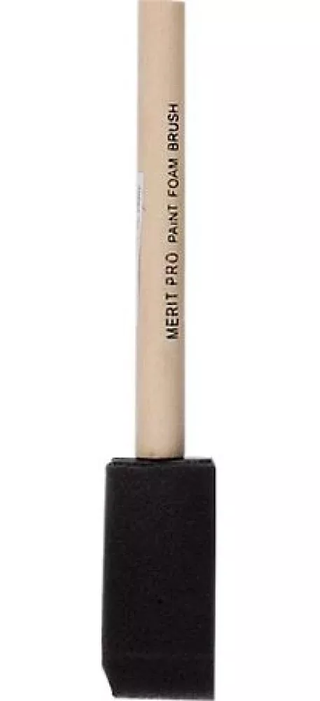 Merit Pro 177238 1" High Density Foam Brush with Wooden Handle