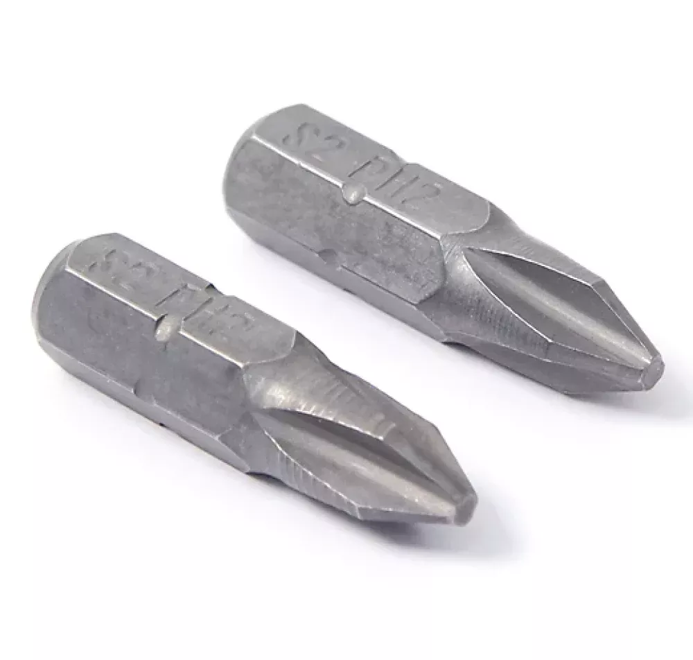Mibro 304652 Steel Alloy Driver 25mm Philips #2 Screwdriver Bit, 2-Pack