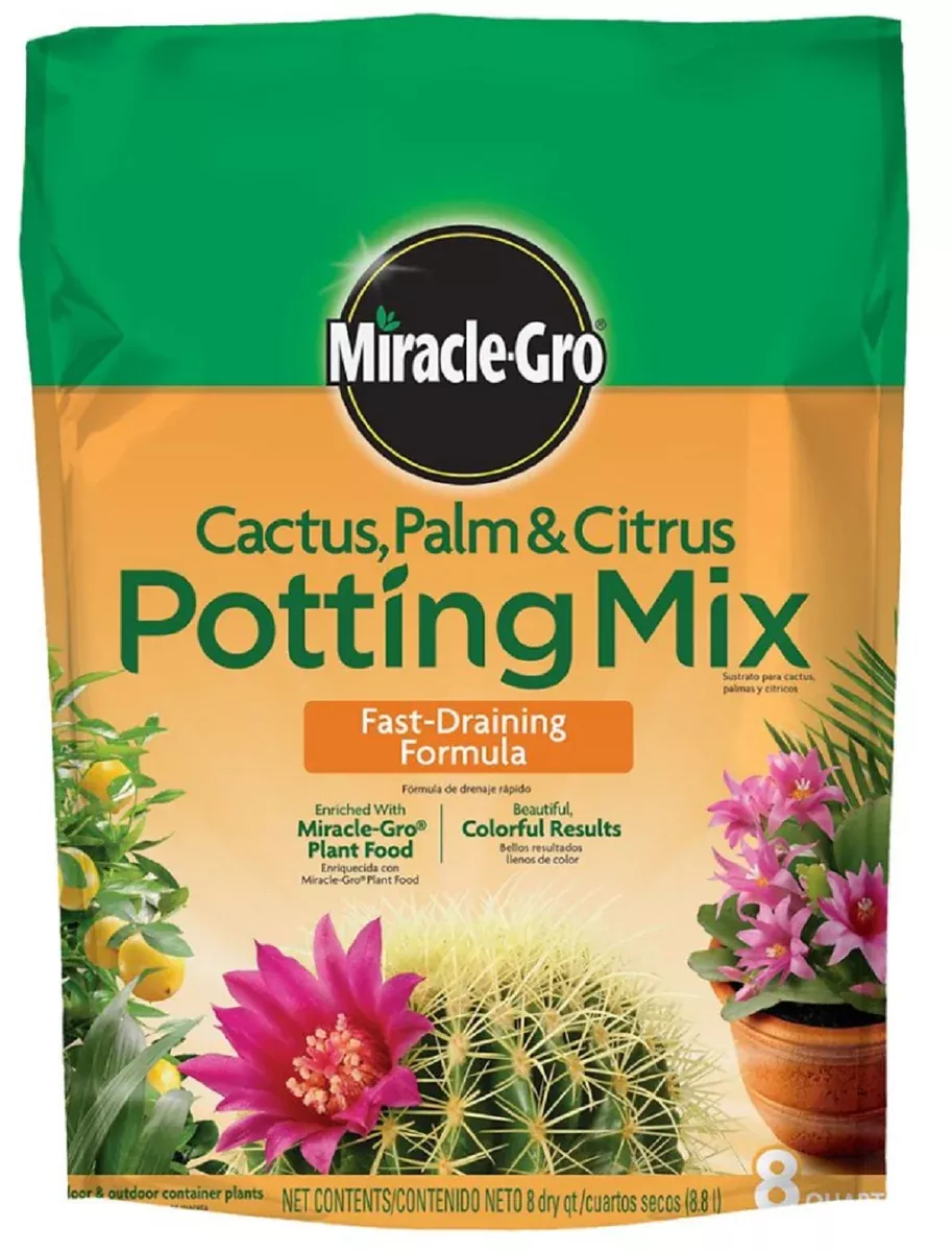 Miracle-Gro 72078500Cactus Palm And Cit Potting Mix 8Qt