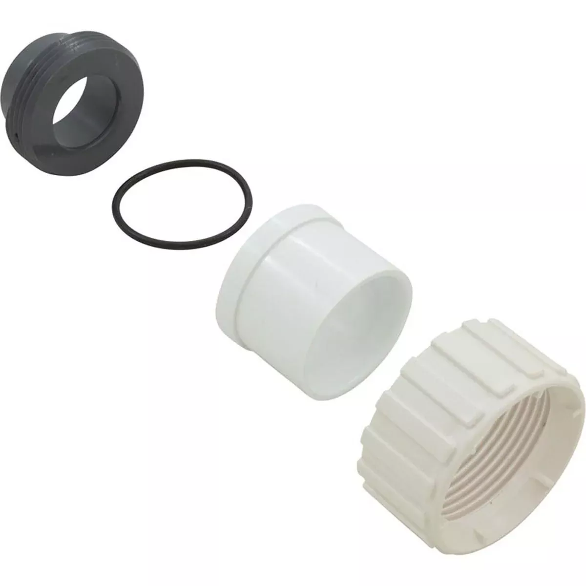 Mundial 3D8252C4 Old Style Pump Union Outlet with 40-MM Adapter - Black