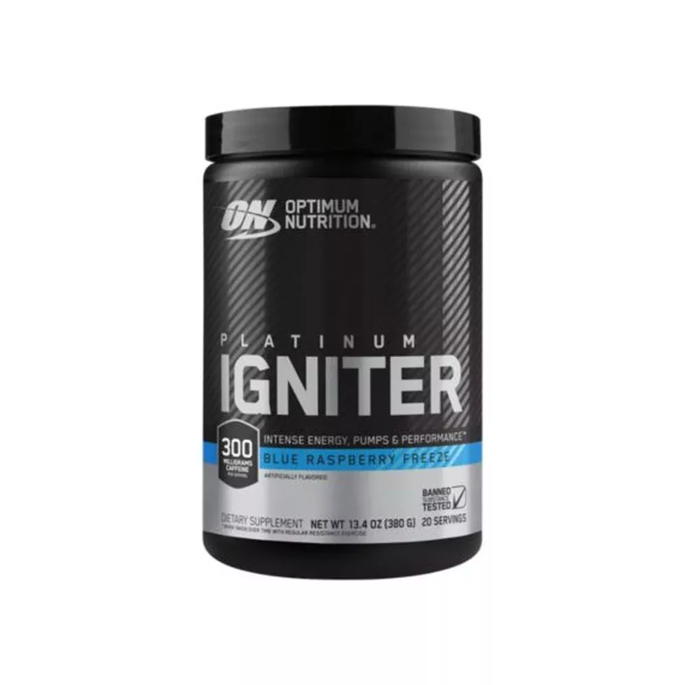 Platinum Igniter - Boosts Energy, Pump & Performance - Blue Rasp. (20,13.4oz)