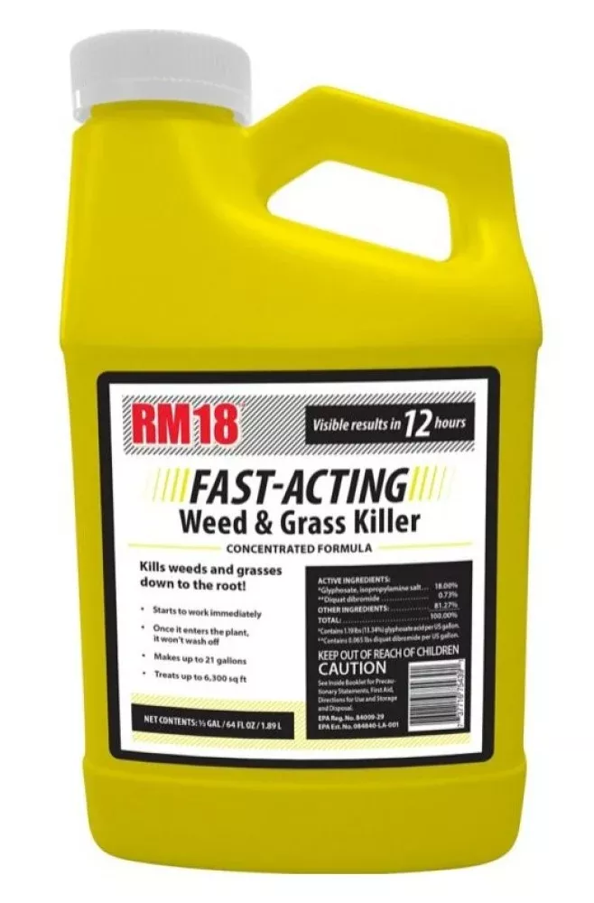 RM18 75439 Fast-Acting Grass and Weed Killer Concentrated Formula 64 oz.