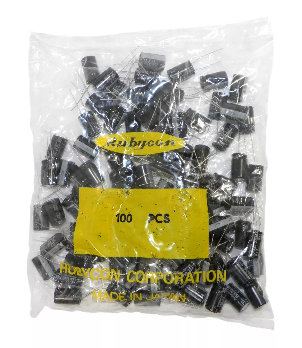 Rubycon T0020 Radial Electrolytic Capacitor 33uF 250V 20% Tolerance 100 Pcs