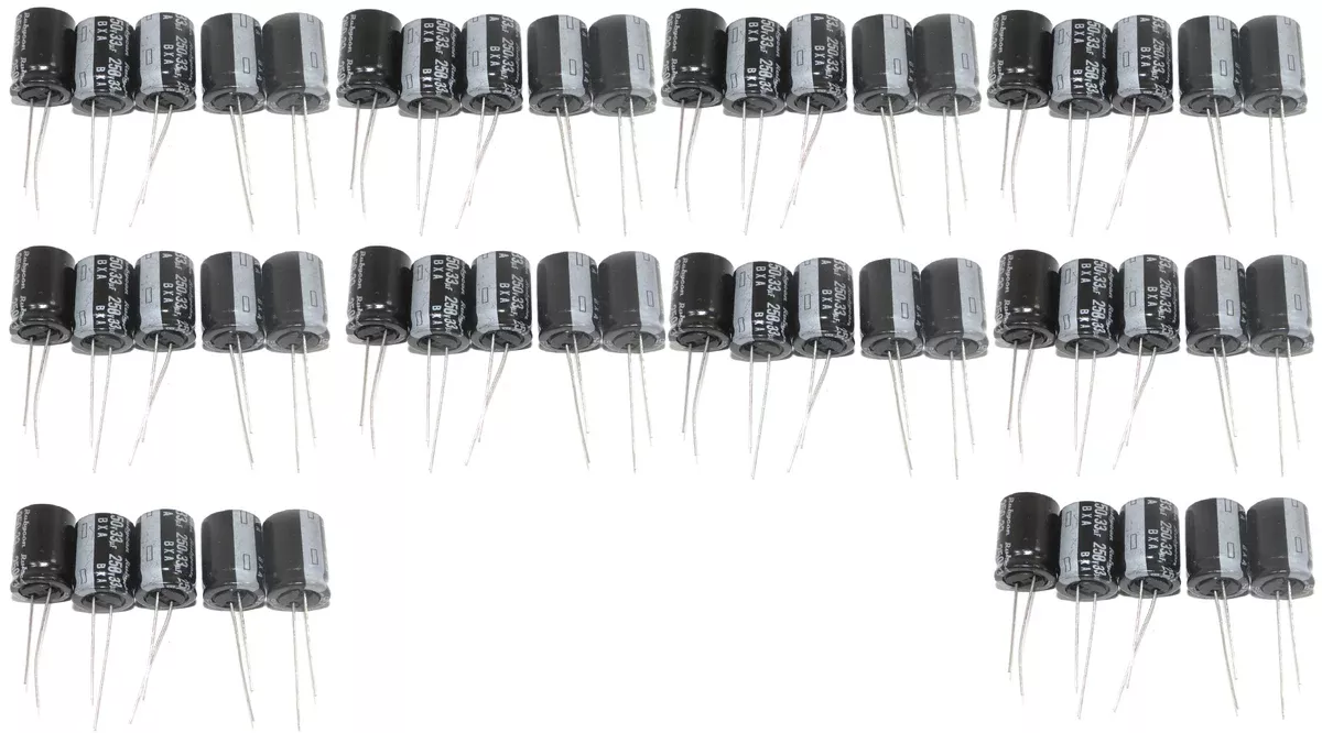 Rubycon T0020 Radial Electrolytic Capacitor 33uF 250V 20% Tolerance 50 Pcs