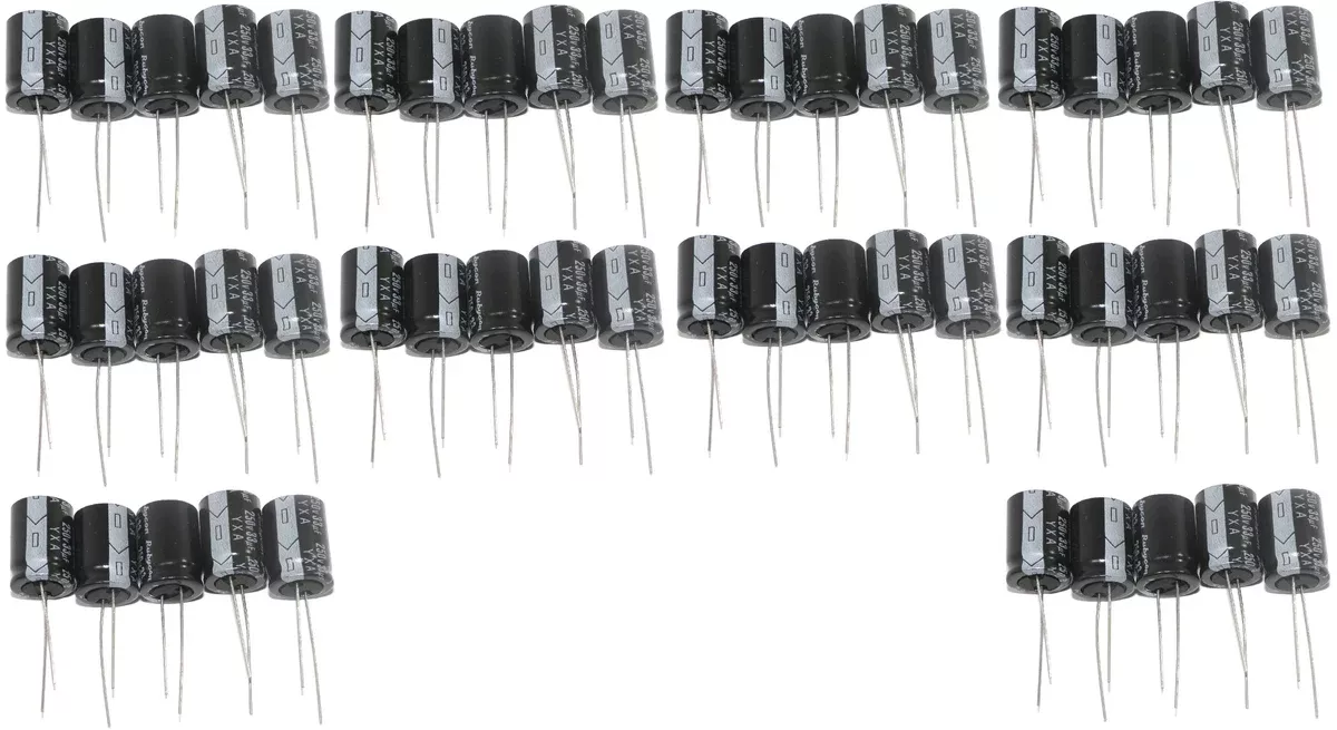 Rubycon YXA Radial Electrolytic Capacitor 33uF 250V 20% Tolerance 50 Pcs
