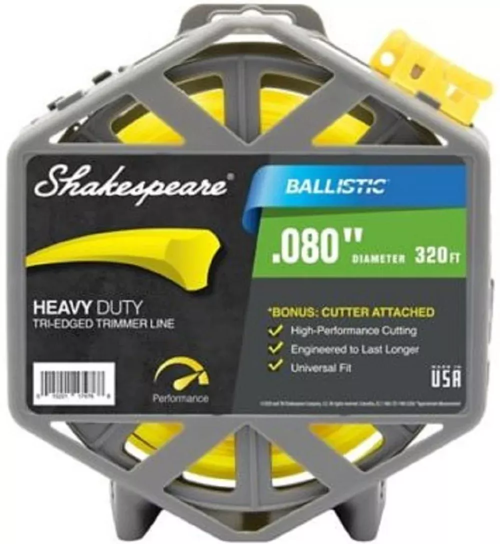 Shakespeare 17476 Universal Ballistic Triangle Shape Trimmer Line 0.08" x 320ft