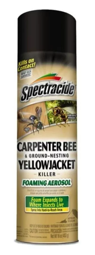 Spectracide HG-53371 Carpenter Bee and Ground-Nesting Yellowjacket Killer Foaming Aerosol 16 oz.