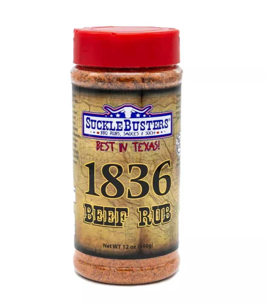SuckleBustersSB18/005 1836 All-Natural Beef BBQ Rub, 12 oz