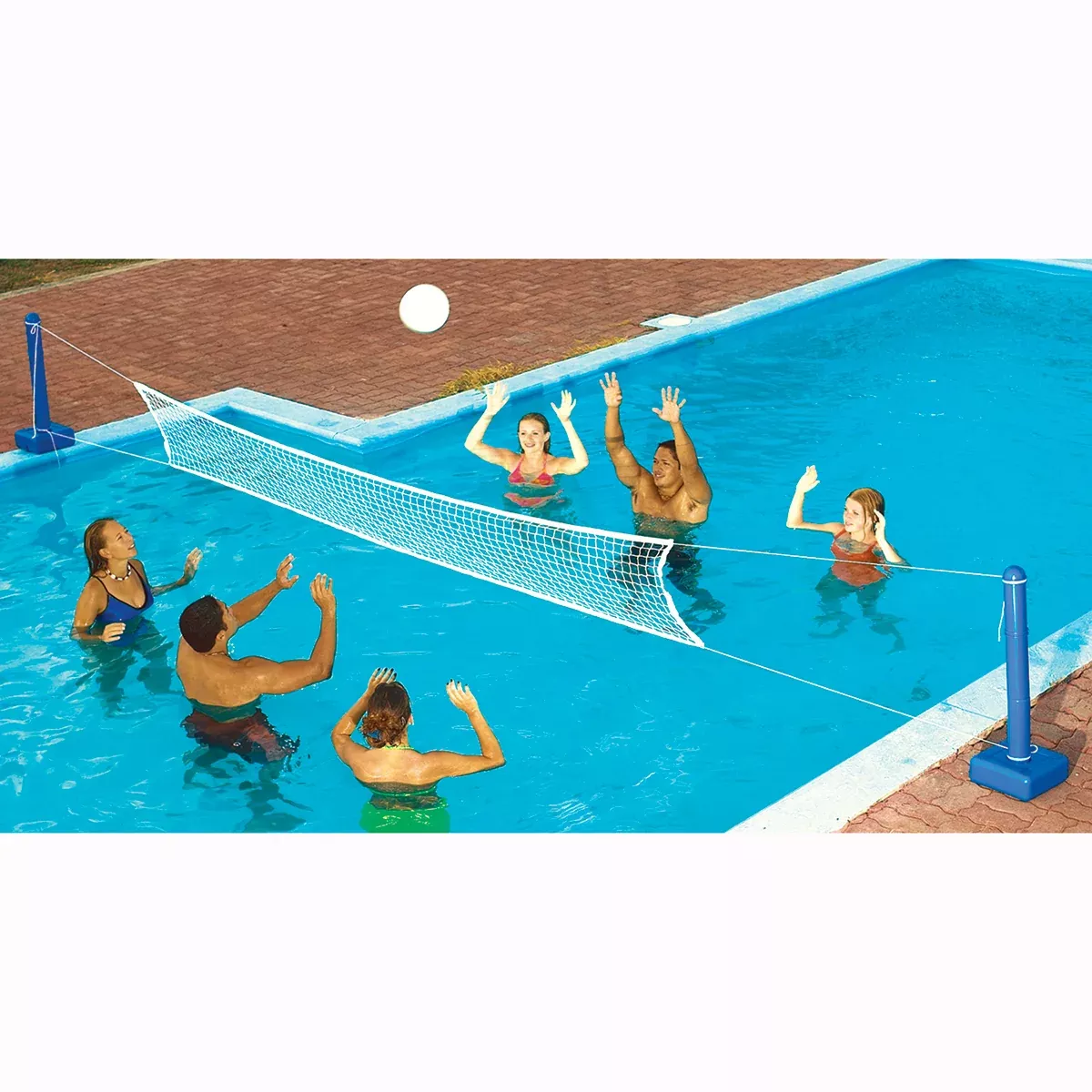 Swimline 9186SL Jammin' Inground Cross Pool Volleyball Game