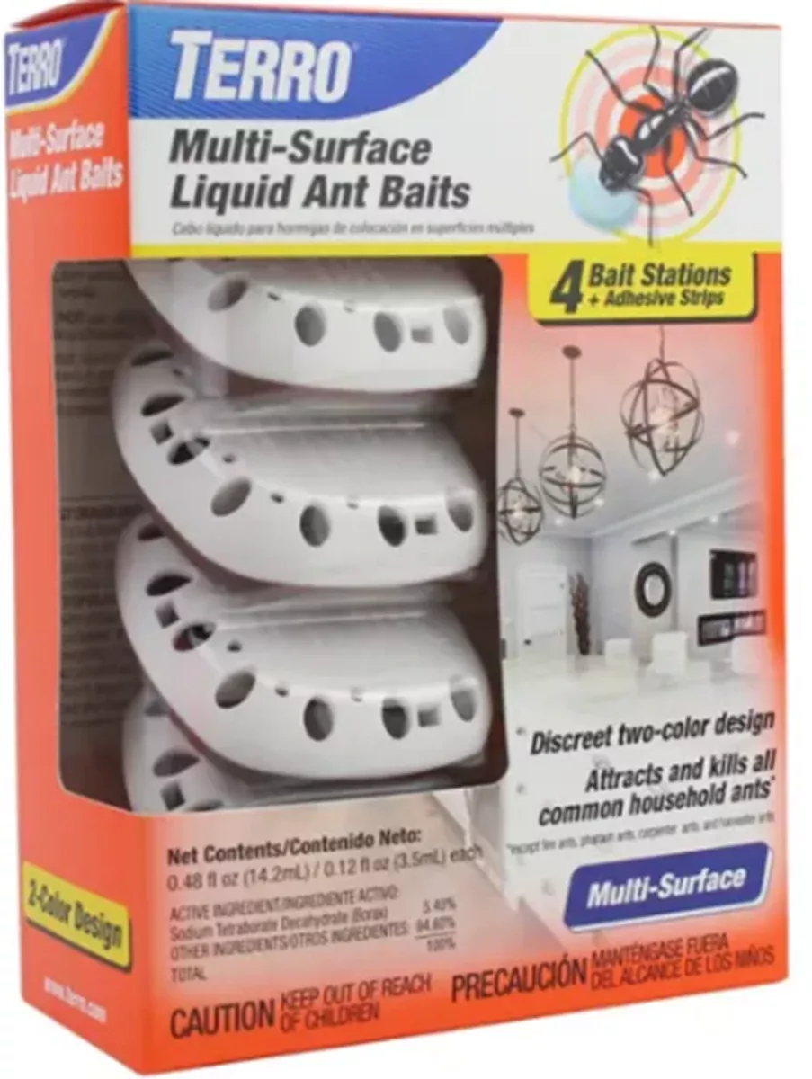 TERRO T334B Indoor Multi Surface Liquid Ant Bait Trap Disposable