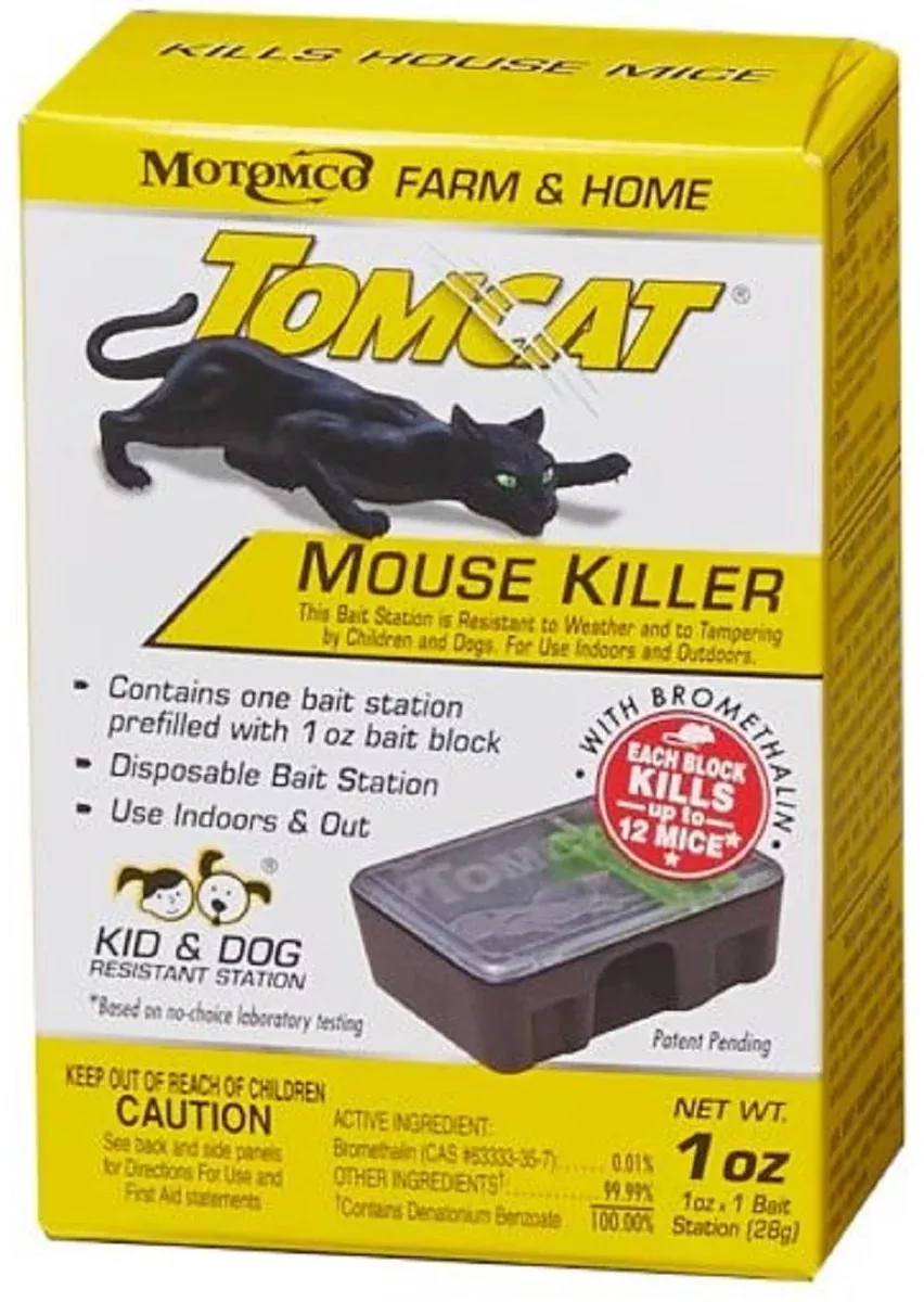 Tomcat 22610 Mouse Killer Disposable Kid and Dog Resistant Station