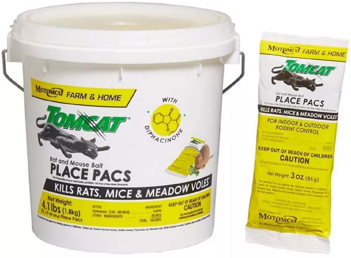 Tomcat 32360 Indoor Rat and Mouse Place Pacs 3oz 22 Pack