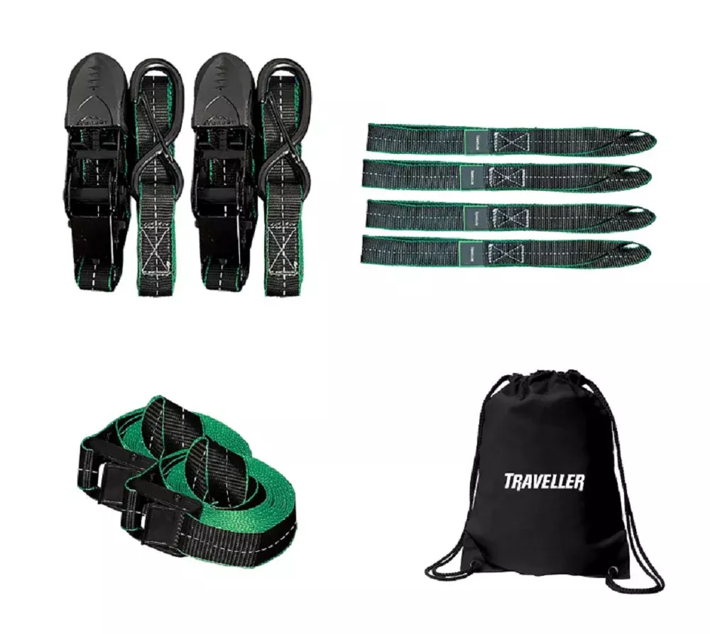 Traveller S8115AS 8 pc. Tie-Down Strap Kit, 600 lb. Working Load