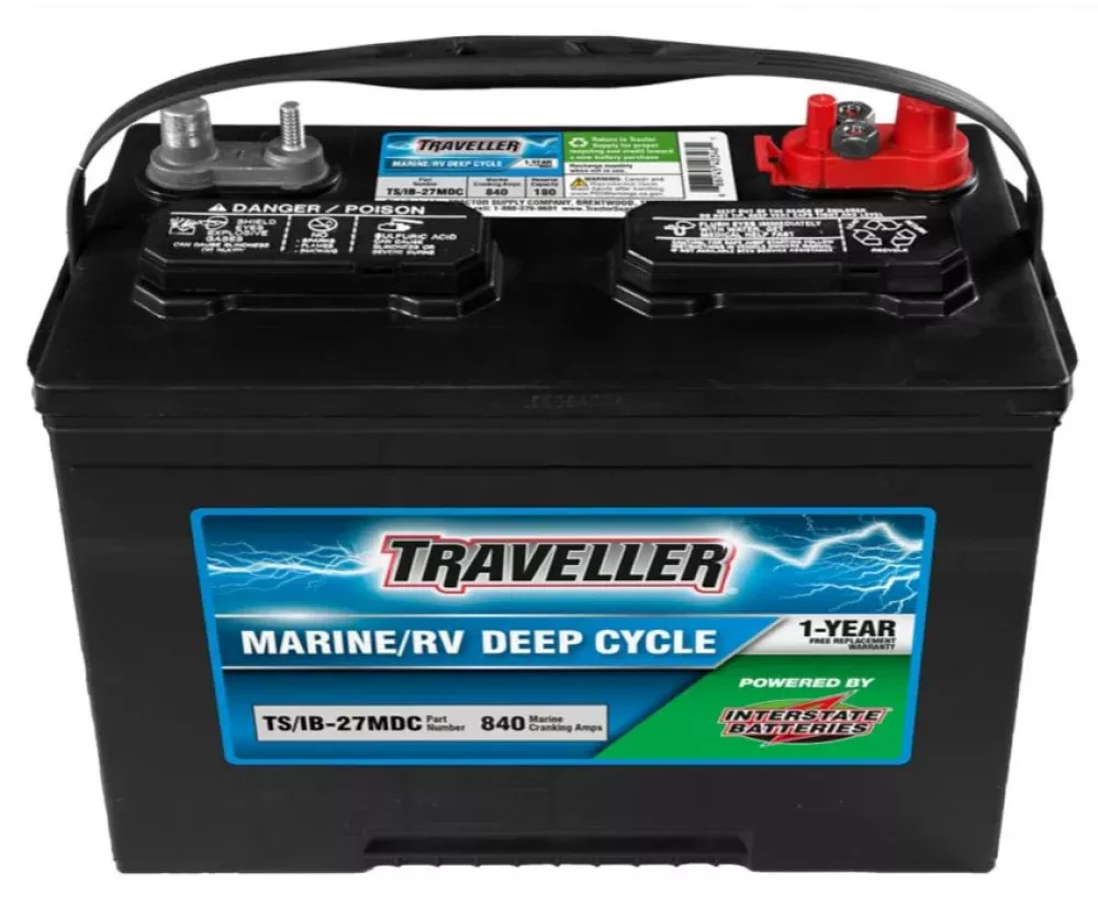 Traveller TS/IB-27MDC Powered by Interstate Marine Battery IB-27MDC