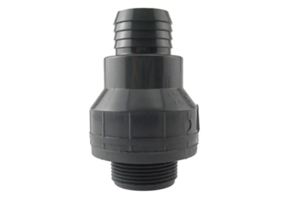 Water Source Plastic Sump Check Valve, 1-1/2 in. for Water Flow Control, Black