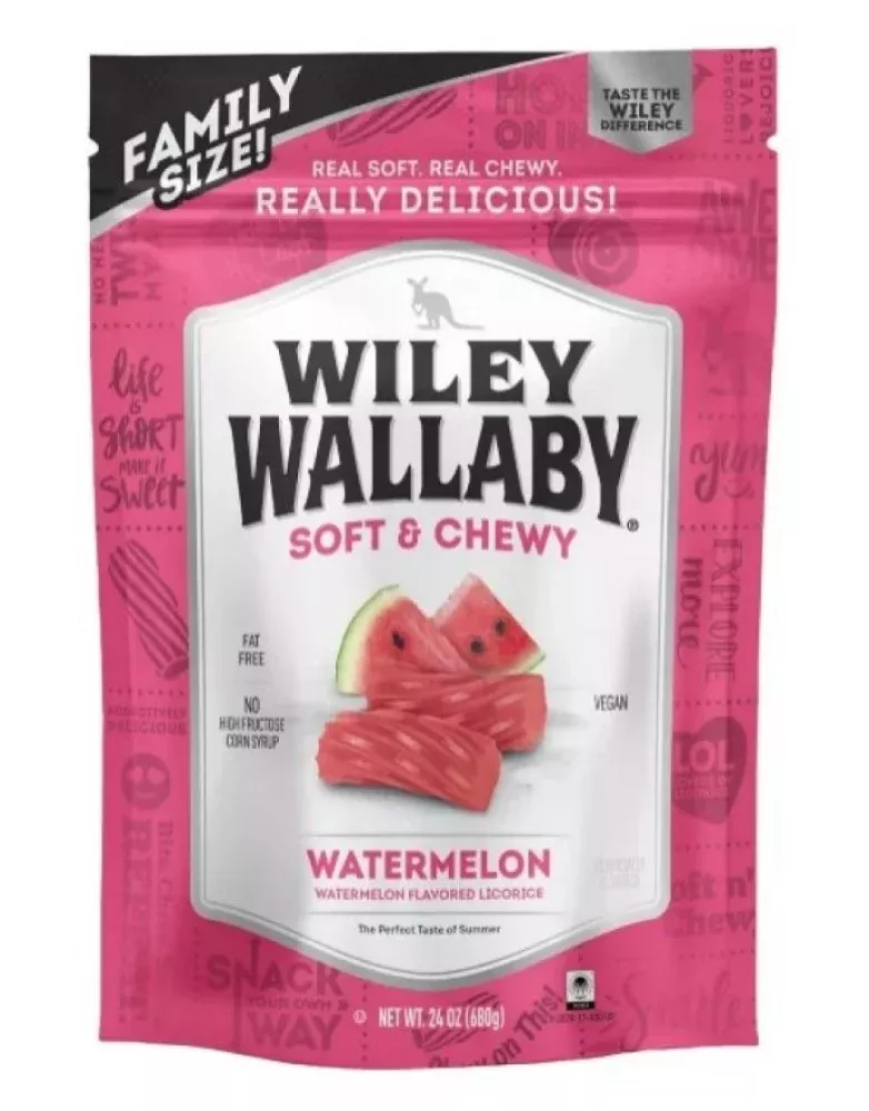 Wiley Wallaby 120166 Watermelon Licorice Soft & Chewy 24 oz.